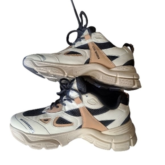 Steve Madden Women's Size 9.5M Clydie Chunky Platform Sneaker Black/Tan - Picture 7 of 13